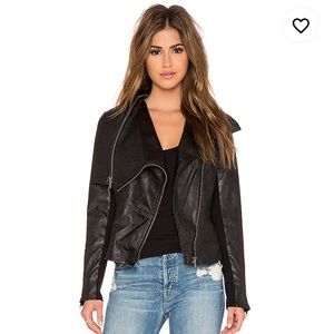 BLANK NYC Faux Leather Moto Jacket Size XS